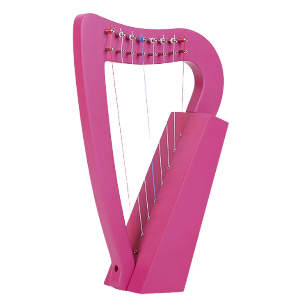 Shunmaii 8-String Lyre Harp Solid Wood Mini With Tuning Wrench