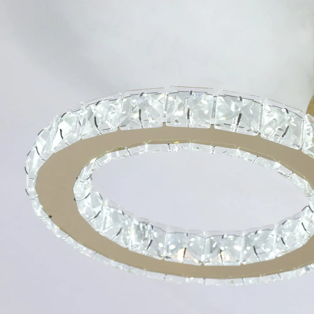 VETRULUS Modern LED Crystal Ceiling Chandelier