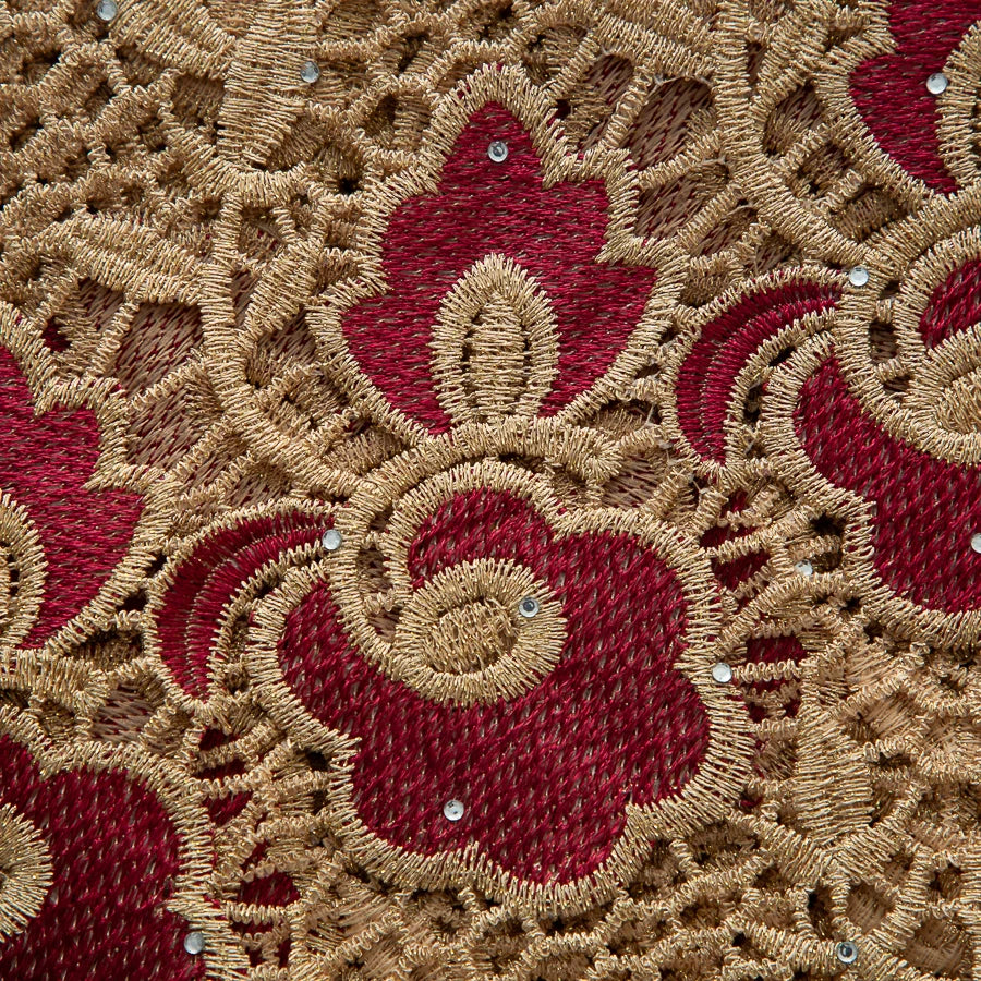 NONECN African Guipure Water Lace Fabric Embroidery For Wedding Dresses