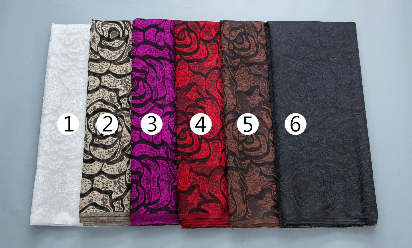 SJD LACA Nigerian Brocade Lace Damask Fabric For Women Dresses