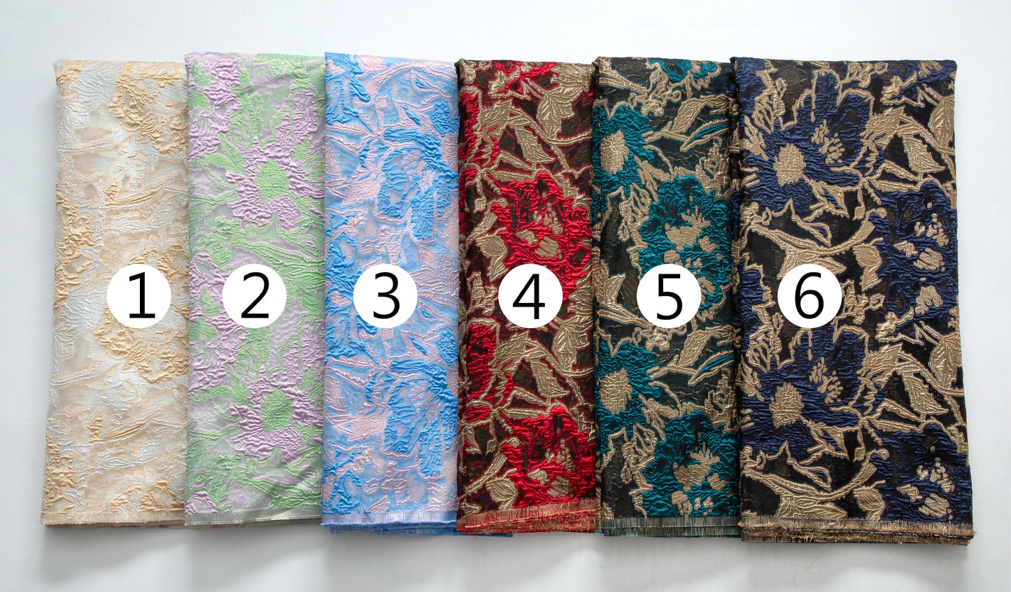 SJD LACA Nigerian Brocade Lace Damask Fabric For Women Dresses