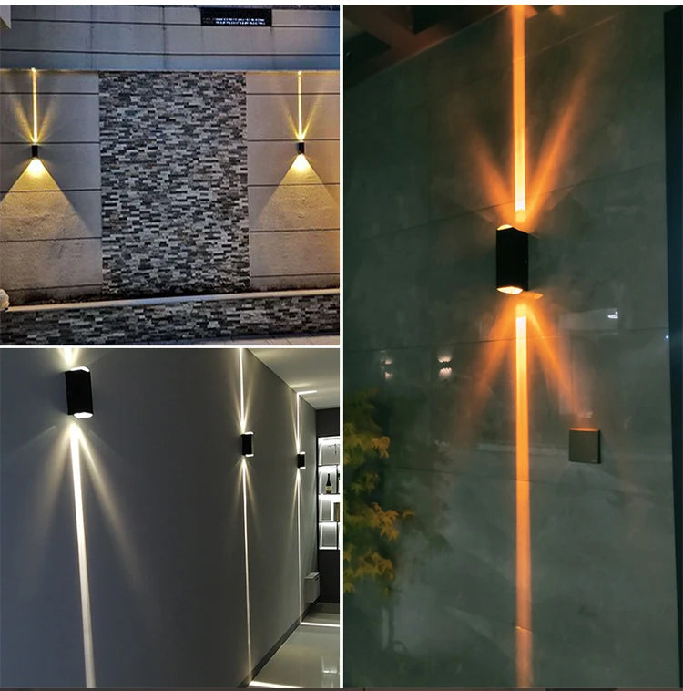 Aluminum COB Outdoor Wall Light IP65 Waterproof Sconce