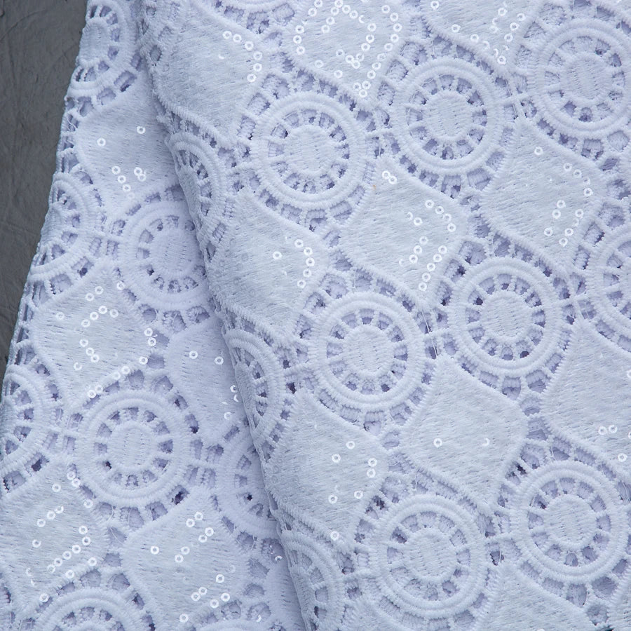 SJD African Guipure Cord Lace Fabric For Women Dresses