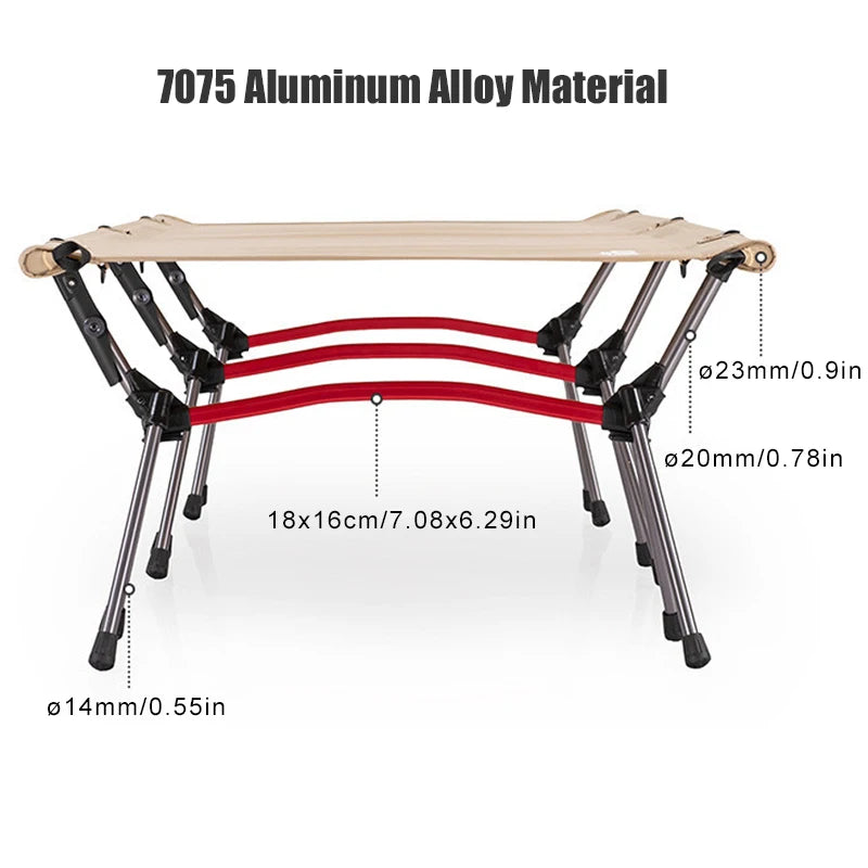 West Tune Ultralight Camping Cot With Leg Extenders Outdoor