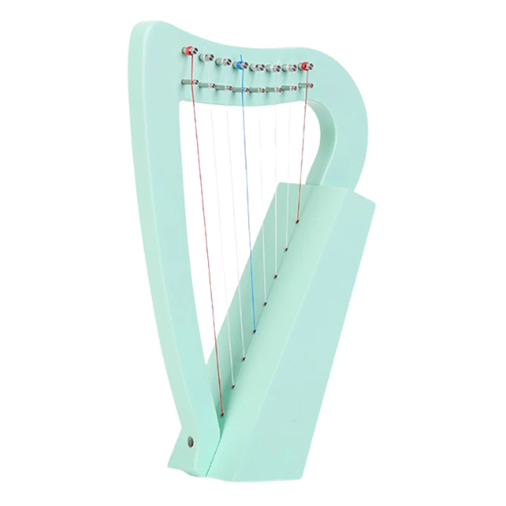Shunmaii 8-String Lyre Harp Solid Wood Mini With Tuning Wrench