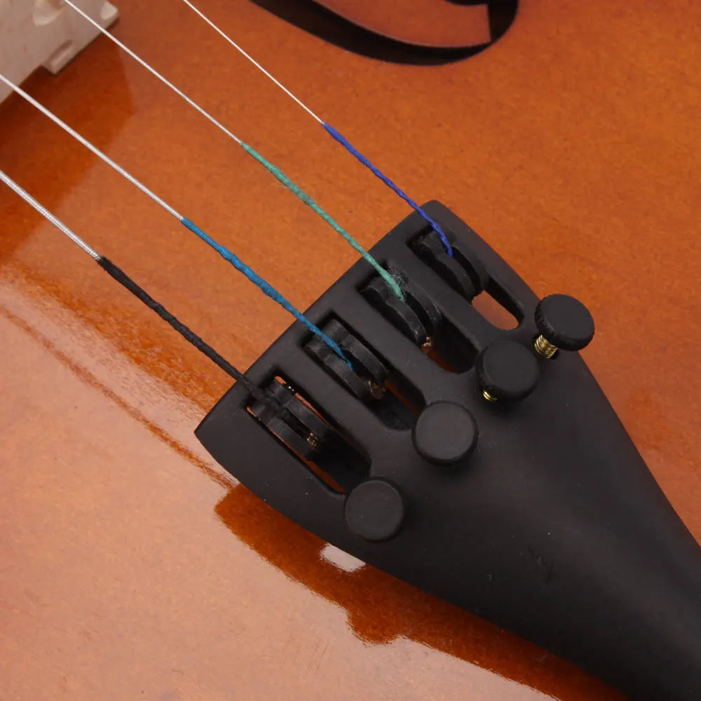 Solid Wood Violin Set With Case Bow Rosin For Beginners
