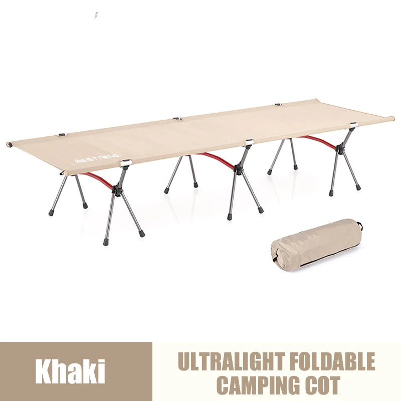 West Tune Ultralight Camping Cot With Leg Extenders Outdoor